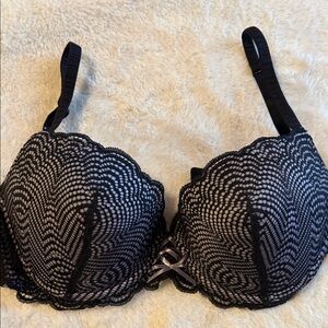 Adore Me Black Lace Push-up bra